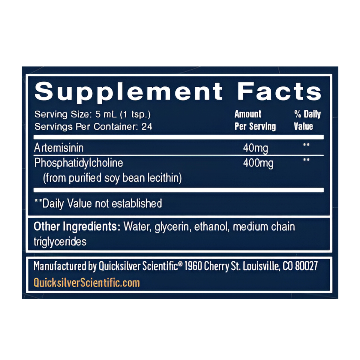 Artemisinin Emulsion