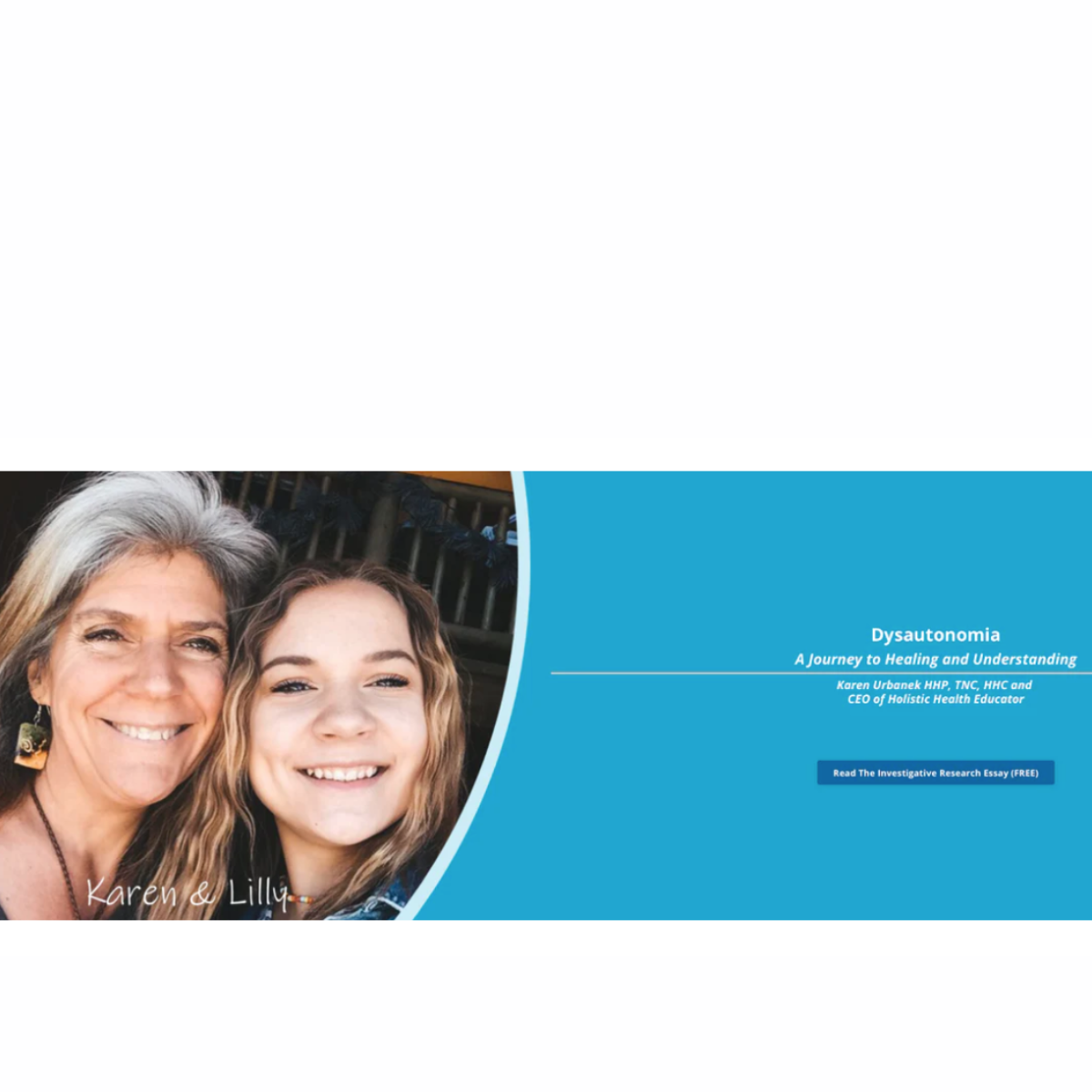 Dysautonomia: A Journey to Healing and Understanding - ENJOY THIS FREE E-book