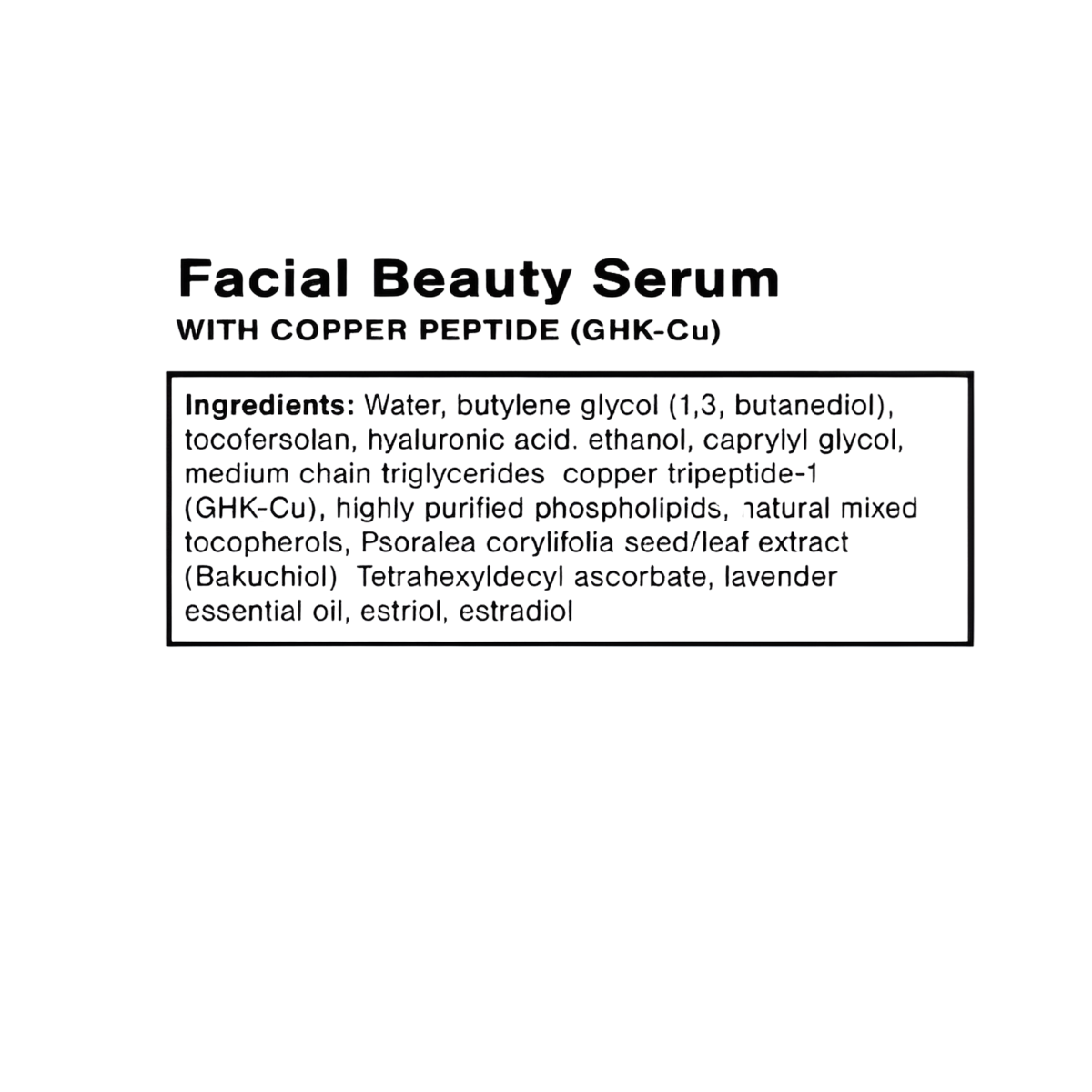 Facial Beauty Serum