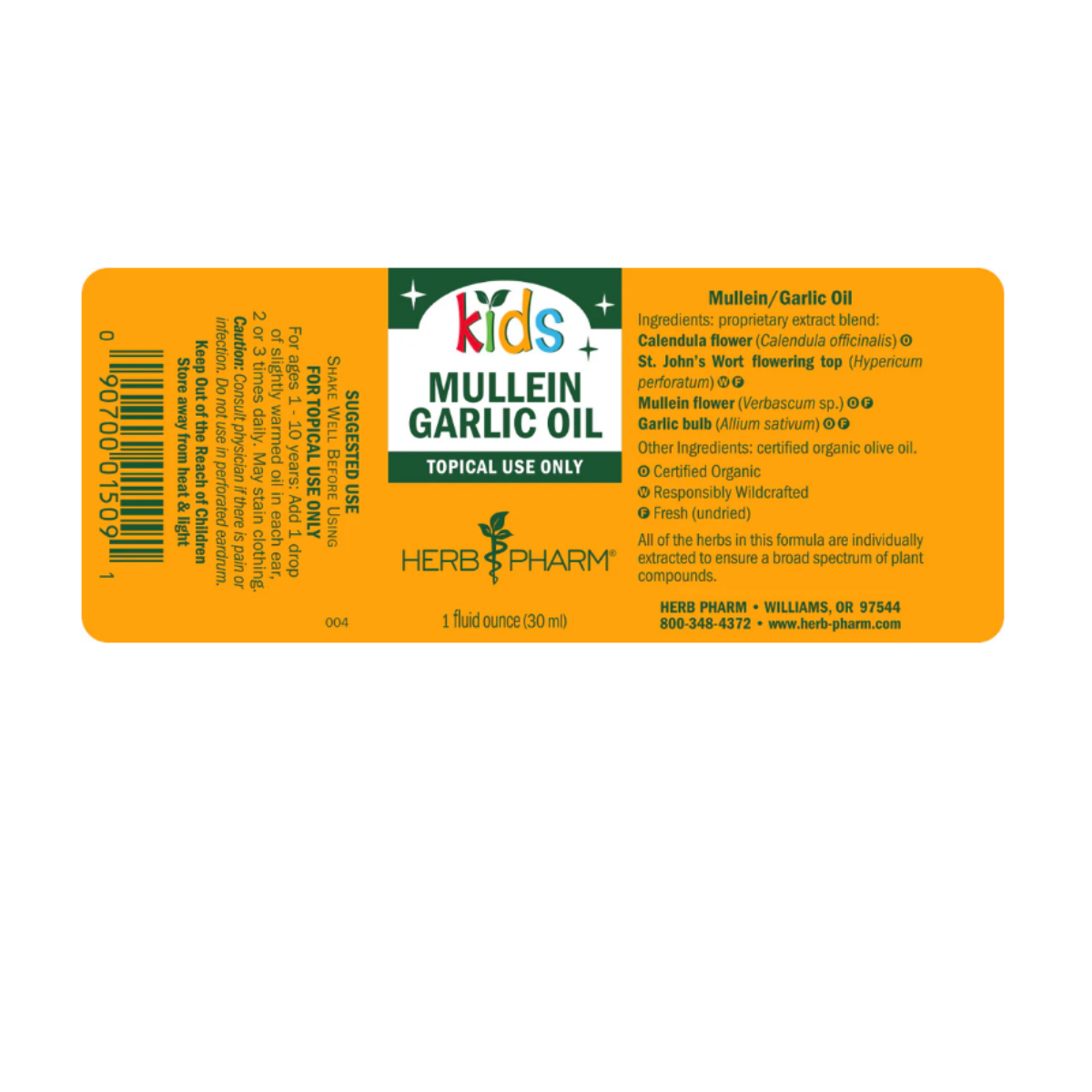 Mullein Garlic Oil for Kids