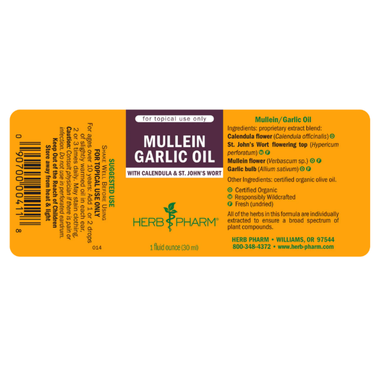 Mullein Garlic Oil