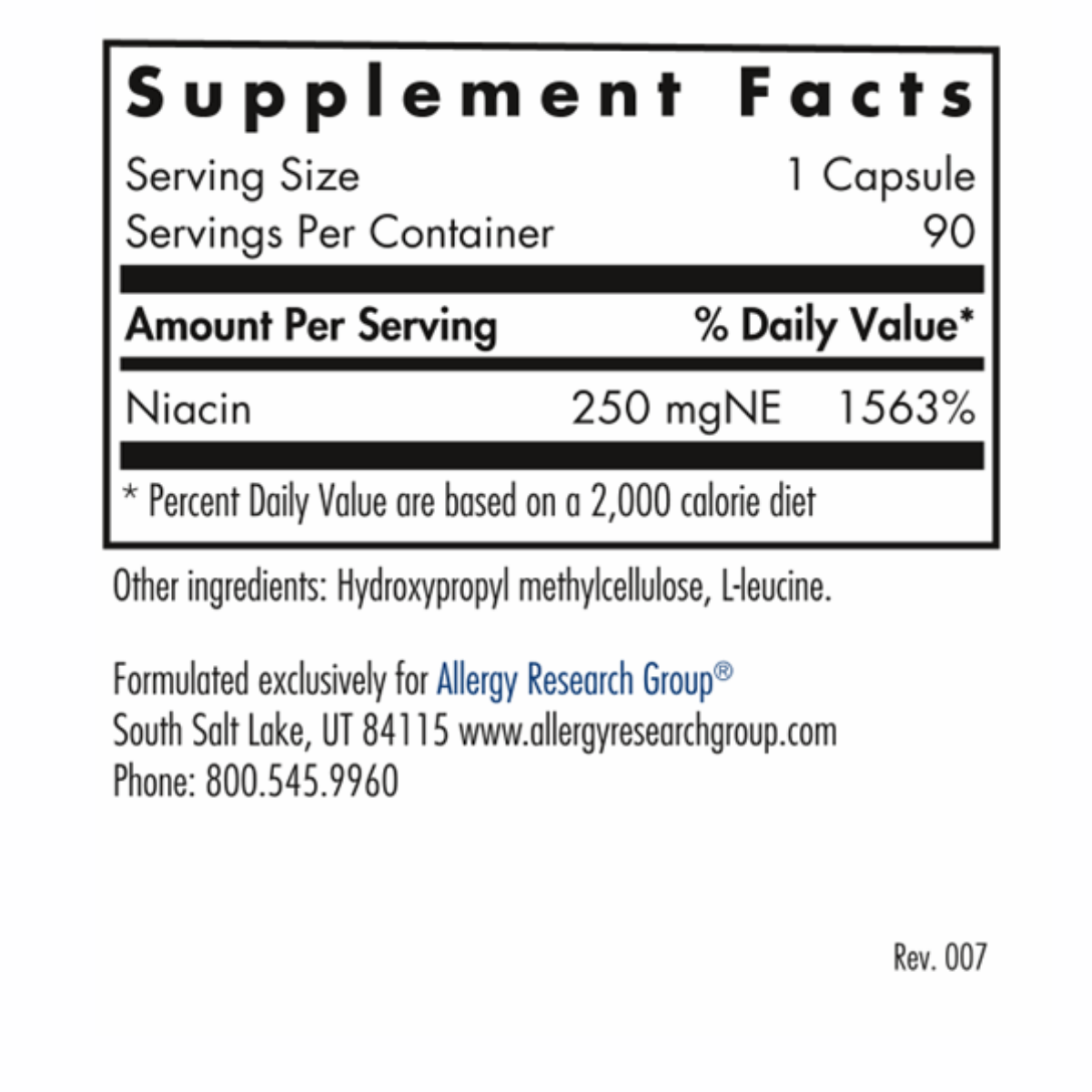 Niacin Vit B3 90c