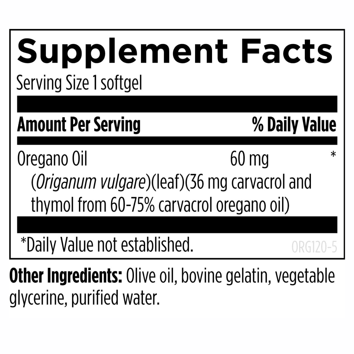 Oil of Oregano Capsules