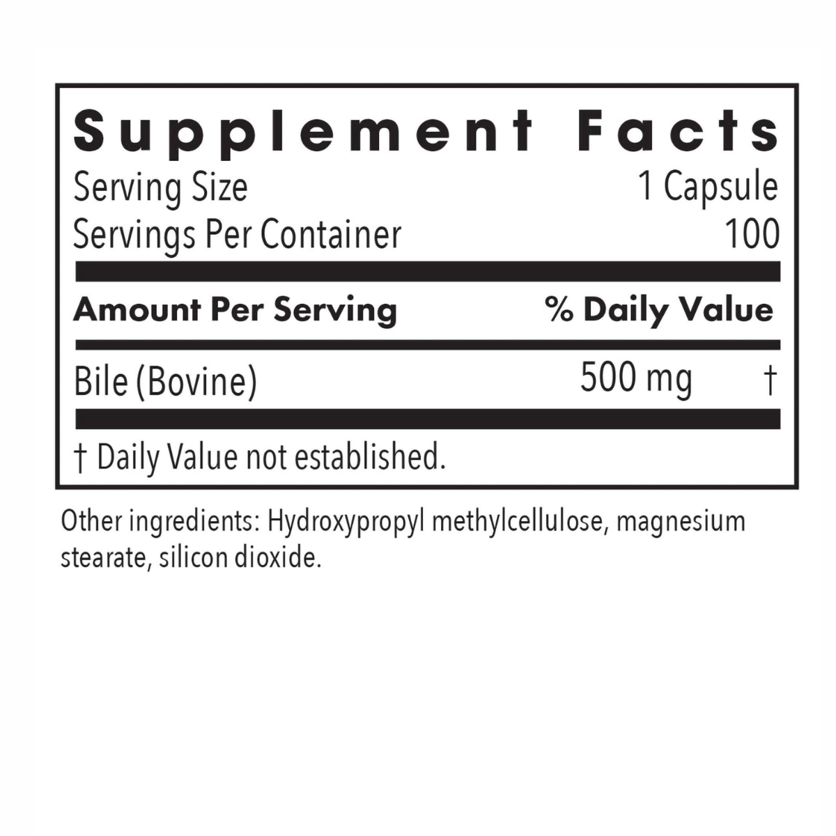 Ox Bile 500mg
