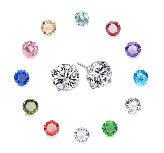 Tachyon 5mm CZ Stud Earrings – Silver