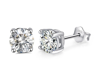 Tachyon 5mm CZ Stud Earrings – Silver