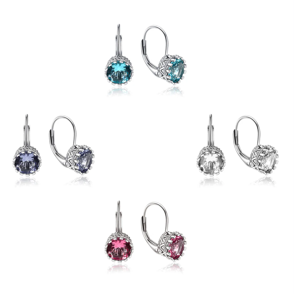 Tachyon 7mm C2 Tachyon Flower Earrings