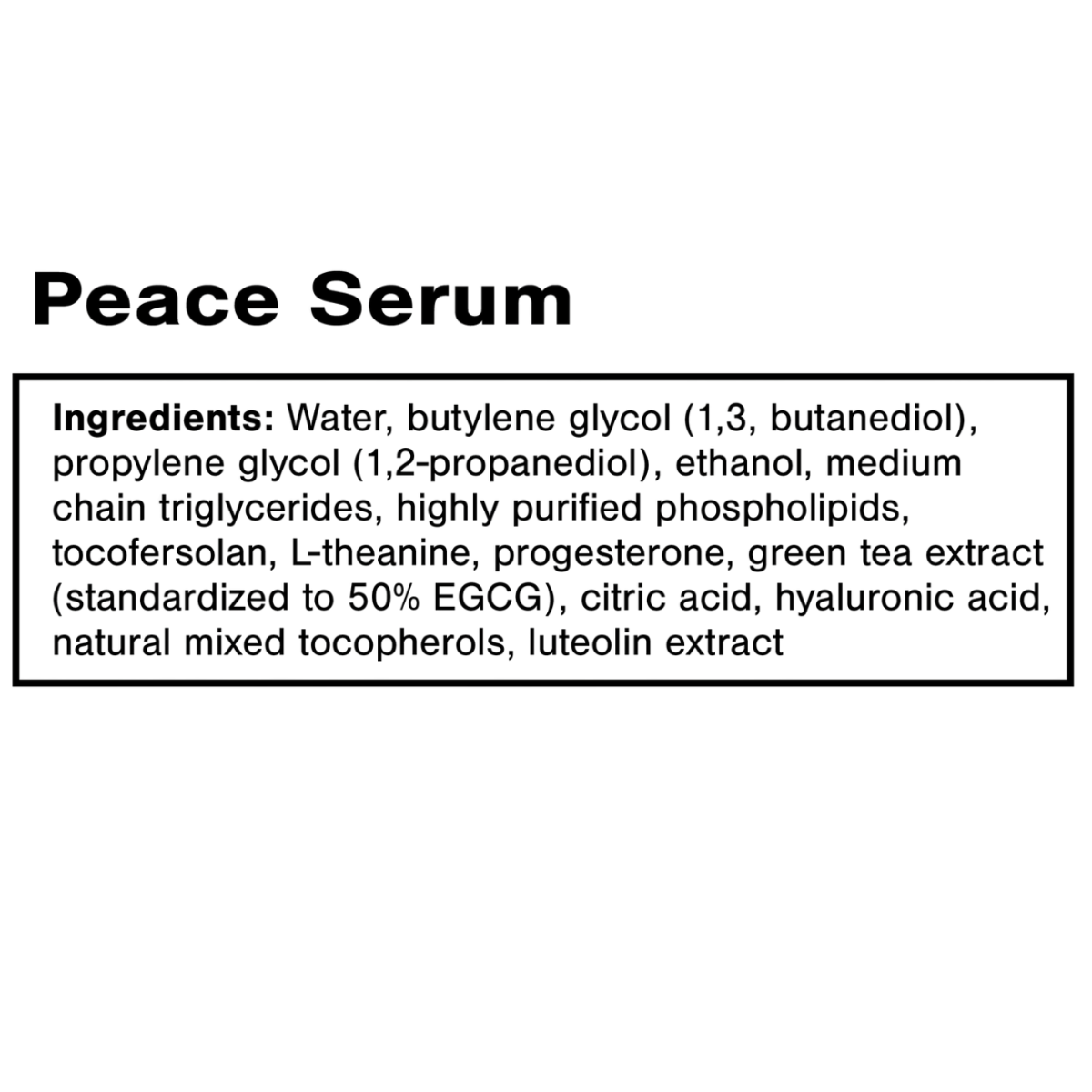 Peace Serum