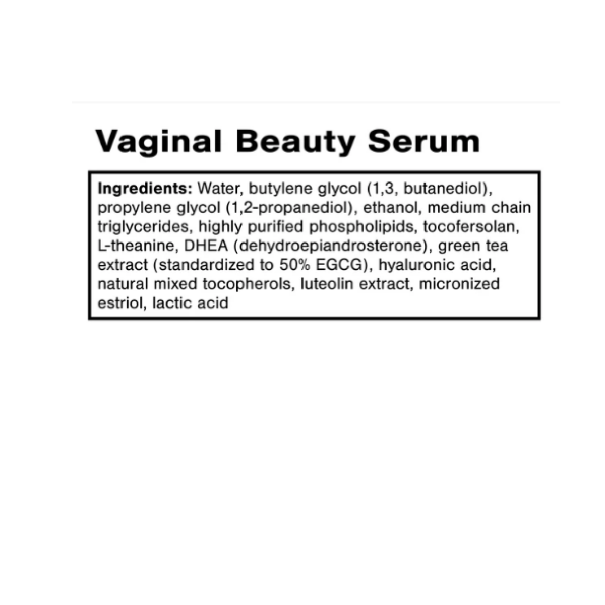 Vaginal Beauty Serum