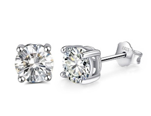 5MM CZ STUD EARRINGS SILVER